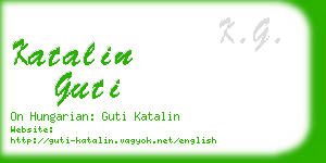 katalin guti business card